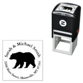 Tampon Auto-encreur Silhouette de l'ours (En situation)