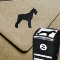 Silhouette de race de chien Schnauzer géant