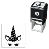 Tampon Auto-encreur Silhouette Unicorne Simple (En situation)