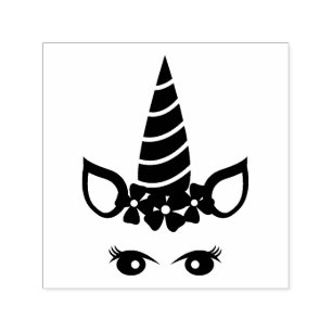Tampon Auto-encreur Silhouette Unicorne Simple