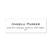 Tampon Auto-encreur Simple Blanc Simple Professionnel Moderne Minimali (Design)