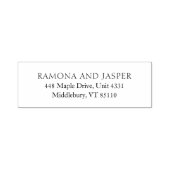 Tampon Auto-encreur Simple Bold Modern Mariage Adresse de retour (Design)