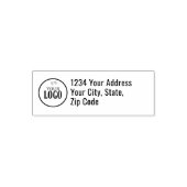 Tampon Auto-encreur Simple Business Logo Custom Return Address (Design)