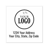 Tampon Auto-encreur Simple Business Logo Custom Return Address (Design)
