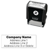 Tampon Auto-encreur Simple Business Return Address Self-inking Stamp (En situation)
