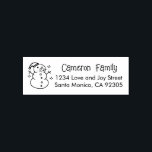 Tampon Auto-encreur Simple Christmas Snowman Adresse de retour<br><div class="desc">Faites preuve d'esprit festif avec notre Timbre auto-allumage de Noël Retour Adresse! Ce timbre délicieux ajoute une touche de charme de vacances à votre courrier. Avec une police fantaisiste qui exsude le plaisir, chaque impression apporte la joie de la saison. Le mécanisme d'auto-connexion assure la commodité, vous permettant de gagner...</div>