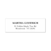 Tampon Auto-encreur Simple Classy Elegant 12 Adresse de retour (Design)