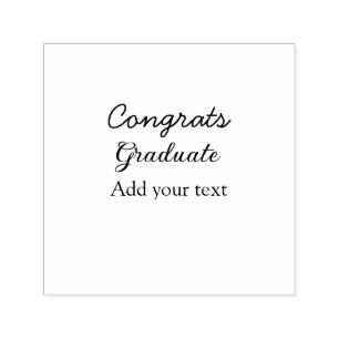 Tampon Auto-encreur Simple congratulation graduation add your