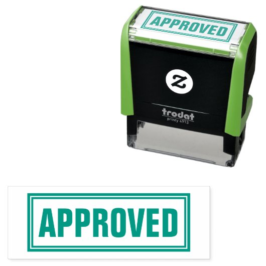 TAMPON AUTO-ENCREUR  SIMPLE D'AUTO-INKING APPROUVÉ PAR LE BUREAU (En situation)