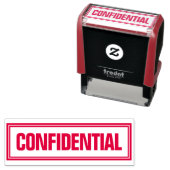 TAMPON AUTO-ENCREUR  SIMPLE D'AUTO-INKING CONFIDENTIEL DE BUREAU (En situation)