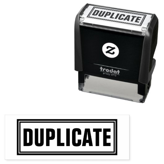 TAMPON AUTO-ENCREUR SIMPLE D'AUTO-INKING DE BUREAU DUPLIQUÉ (En situation)