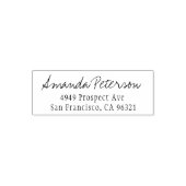 Tampon Auto-encreur Simple Design Moderne Script Adresse de retour (Design)