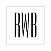 Tampon Auto-encreur Simple Élégant 3 Lettre initiale Monogramme #8D (Design)