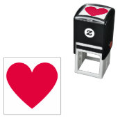Tampon Auto-encreur Simple et minimaliste Coeur personnalisable (En situation)