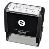 Tampon Auto-encreur Simple EX LIBRIS Nom manuscrit du script (Produit)