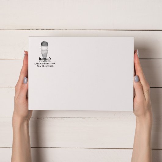 Tampon Auto-encreur Simple Ice Cream Cone Business