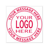 Tampon Auto-encreur Simple Logo Remplacement & Gras Texte Personnalisa (Design)
