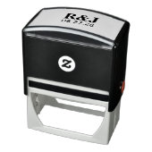 Tampon Auto-encreur Simple Mariage moderne Monogramme en couple (Produit)