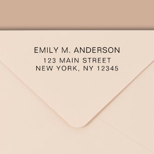 Tampon Auto-encreur Simple Minimaliste moderne Adresse de retour