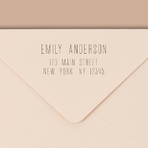 Tampon Auto-encreur Simple Minimaliste moderne Adresse de retour