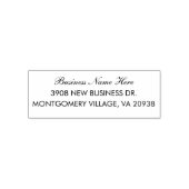 Tampon Auto-encreur Simple Modern Business Owner Adresse de retour (Design)