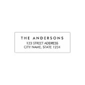 Tampon Auto-encreur Simple Modern Family Home Adresse (Design)