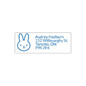 Tampon Auto-encreur Simple Moderne Lapin Lapin Stamp Auto-encastré (Design)