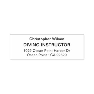 Tampon Auto-encreur Simple Moderne Sans Serif | Adresse de retour