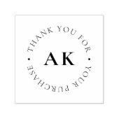 Tampon Auto-encreur Simple Monogramme Artisanat Merci artisanal (Design)