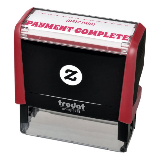 Tampon Auto-encreur Simple "PAIEMENT COMPLET" Timbre en caoutchouc (Produit)
