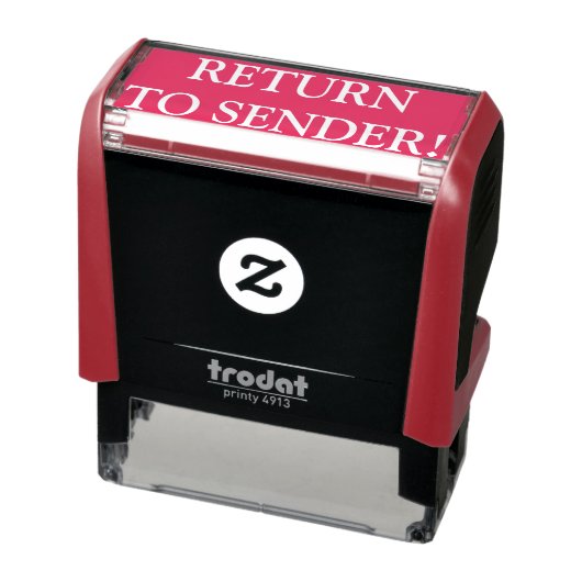Tampon Auto-encreur Simple "RETOUR À SENDER !" Timbre en caoutchouc (Produit)