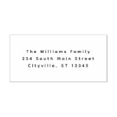 Tampon Auto-encreur Simple San Serif Cadeau de chauffage domestique No (Design)