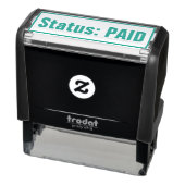 Tampon Auto-encreur Simple "Statut : PAYÉ" Timbre en caoutchouc (Produit)