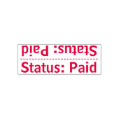 Tampon Auto-encreur Simple "Statut : Payé" Timbre en caoutchouc (Design)