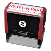 Tampon Auto-encreur Simple "STATUT : Payé" Timbre en caoutchouc (Produit)