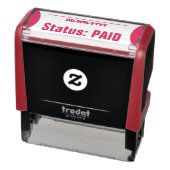 Tampon Auto-encreur Simple "Statut : PAYÉ" Timbre en caoutchouc (Produit)
