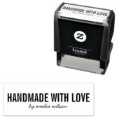 Tampon Auto-encreur Simple stylish Personnaliser fait main avec amour (En situation)