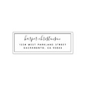 Tampon Auto-encreur Simple Sweet manuscrit Script Adresse de retour (Design)