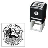 Tampon Auto-encreur Sirène sulfureuse dans Ocean Waves Nom du livre (En situation)