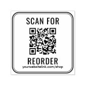 Tampon Auto-encreur Site Web de Recommandation de Code QR Entreprise (Design)