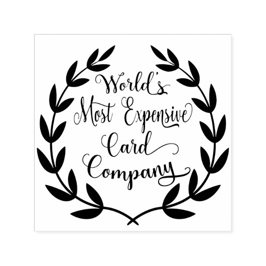 Tampon Auto-encreur Société de cartes la plus chère au monde (Design)