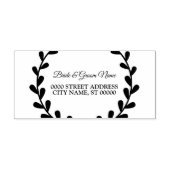 Tampon Auto-encreur Soirée de mariage Feuilles élégants (Design)