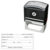 Tampon Auto-encreur Solliciteur affidavit Annexit numéro de lettre Jus (En situation)