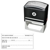 Tampon Auto-encreur Solliciteur annexe déclaration légale (En situation)