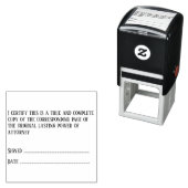 Tampon Auto-encreur Solliciteur certifier copie de l'original (En situation)