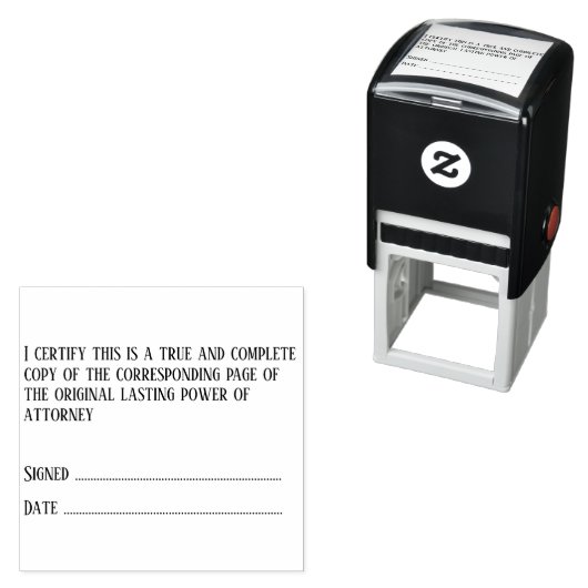 Tampon Auto-encreur Solliciteur certifier copie de l'original (En situation)