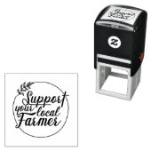 Tampon Auto-encreur Soutenez votre thème de marché agricole local (En situation)