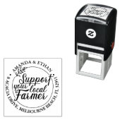 Tampon Auto-encreur Soutenez votre thème Farner local (En situation)