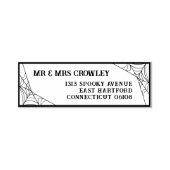 Tampon Auto-encreur Spiderwebs Halloween Goth Mr & Mrs. (Design)