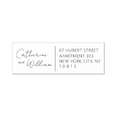 Tampon Auto-encreur Split Design Auto-Intendance Timbre Adresse de ret (Design)